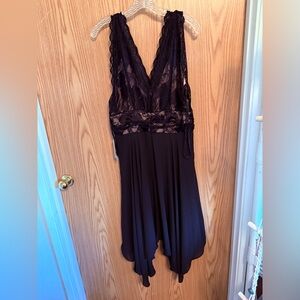 Ivanka Trump Black Dress with Elegant Drape